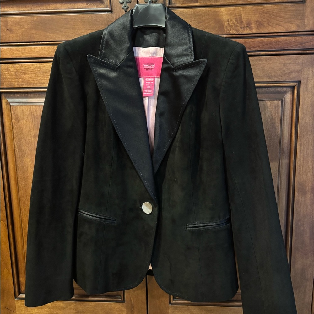 Coach Black Blazer Classic Suit Jacket